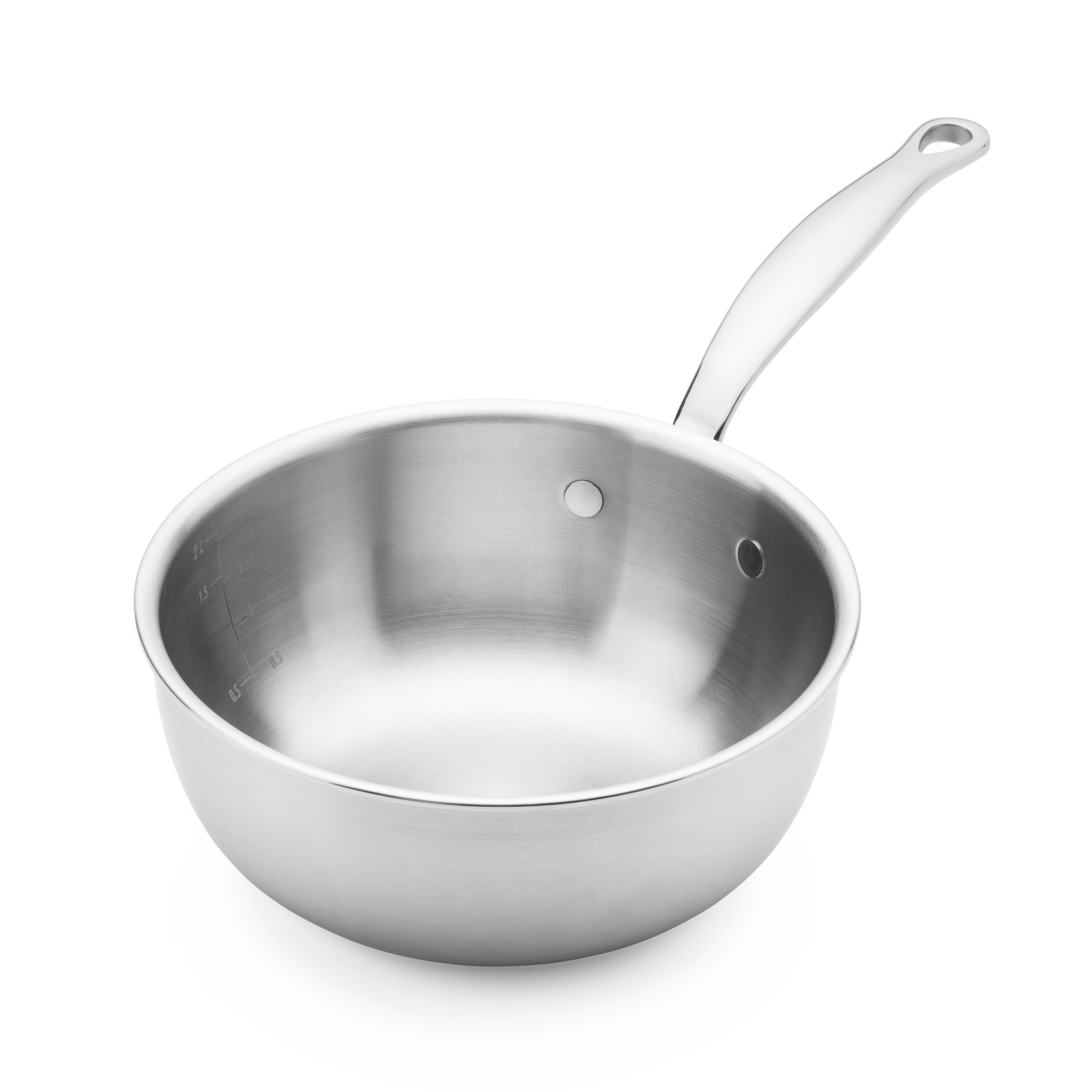greenpan-premiere-pro-chef-casserole-20-cm-acier-inoxydable-5-couches-forme-coni image 1