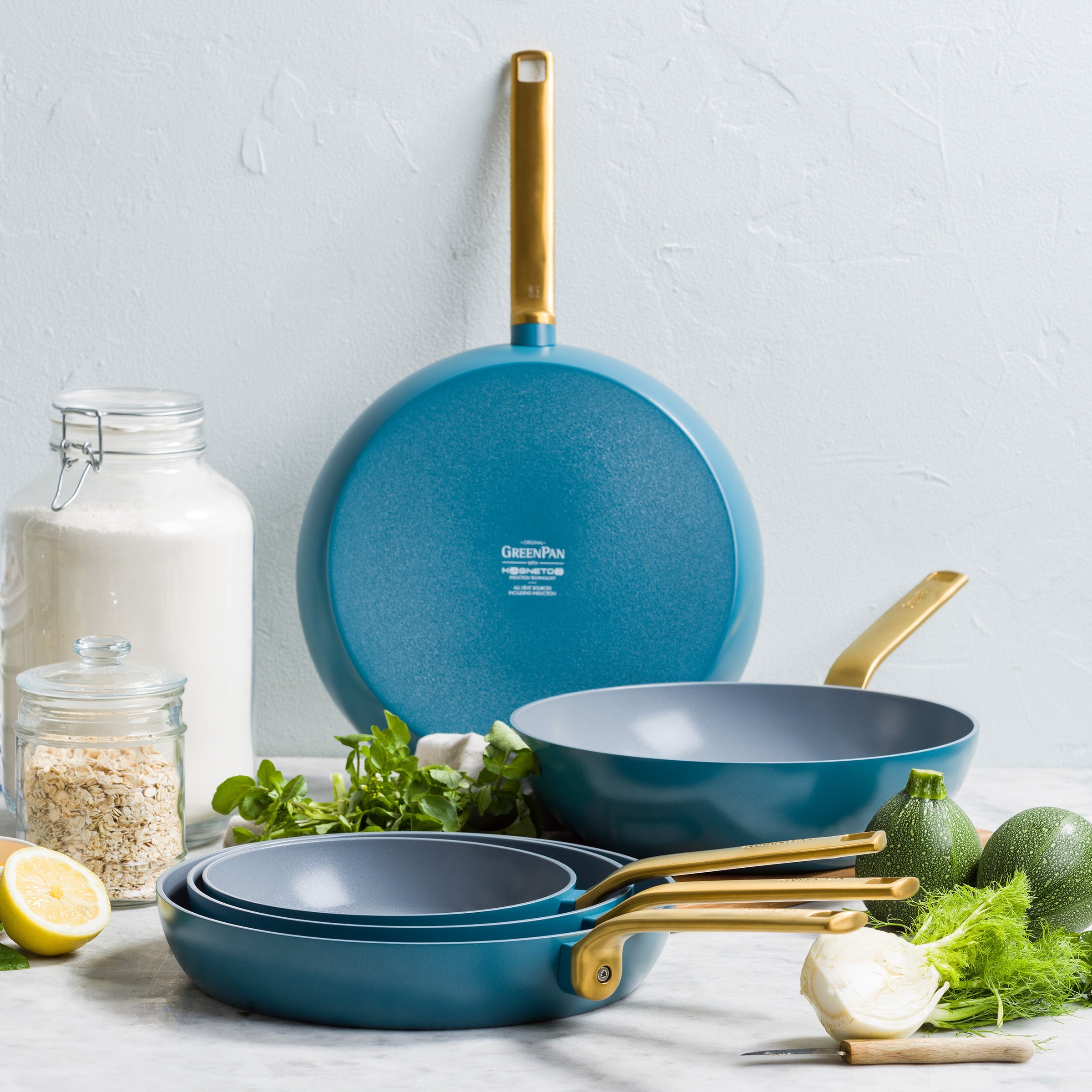 greenpan-evolution-wok-28-cm-bleu-sans-pfas-avec-technologie-balance-pro-base-in image 7