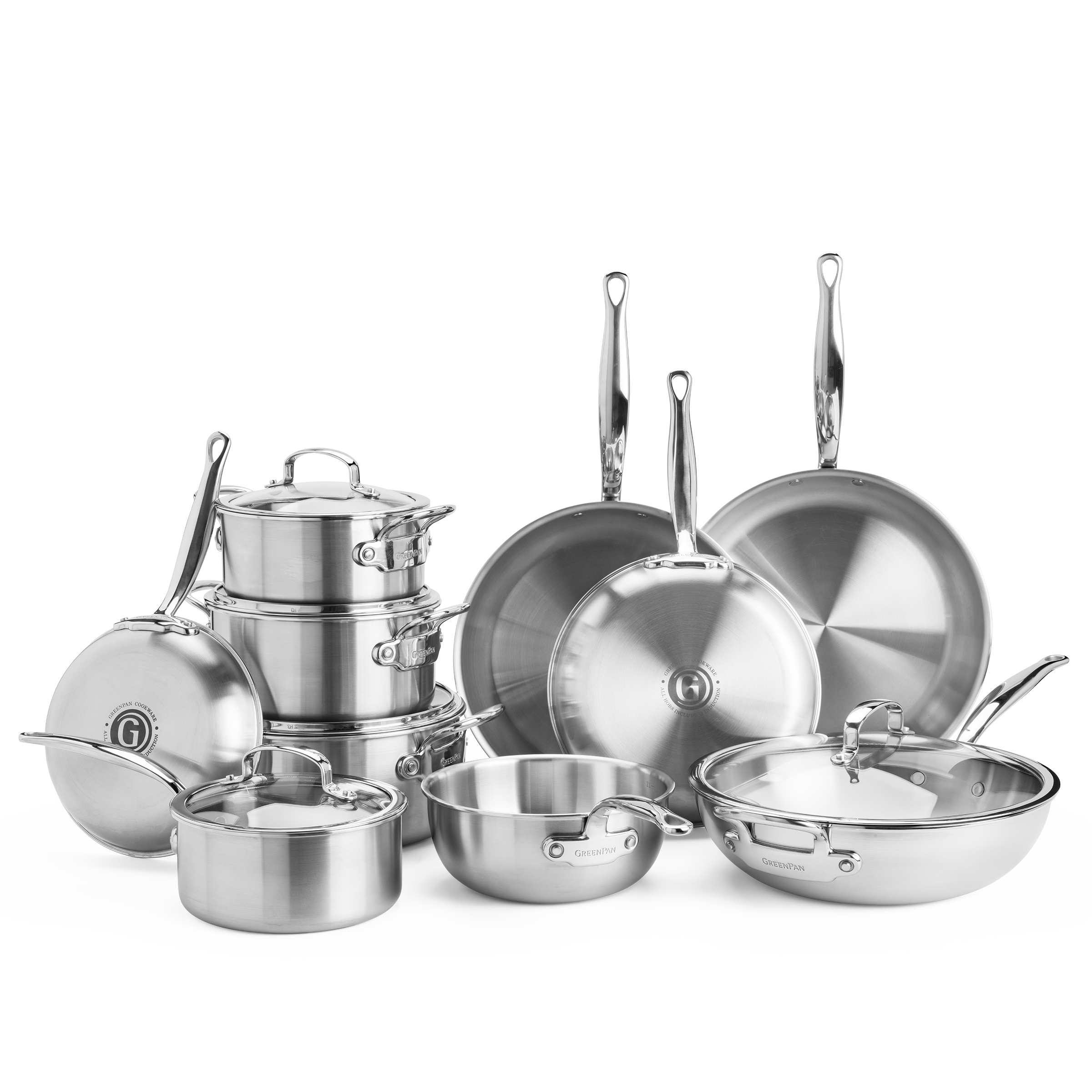 greenpan-premiere-pro-set-de-cuisine-17-pi-ces-inox-5-couches-favori-de-glenn-vi image 1