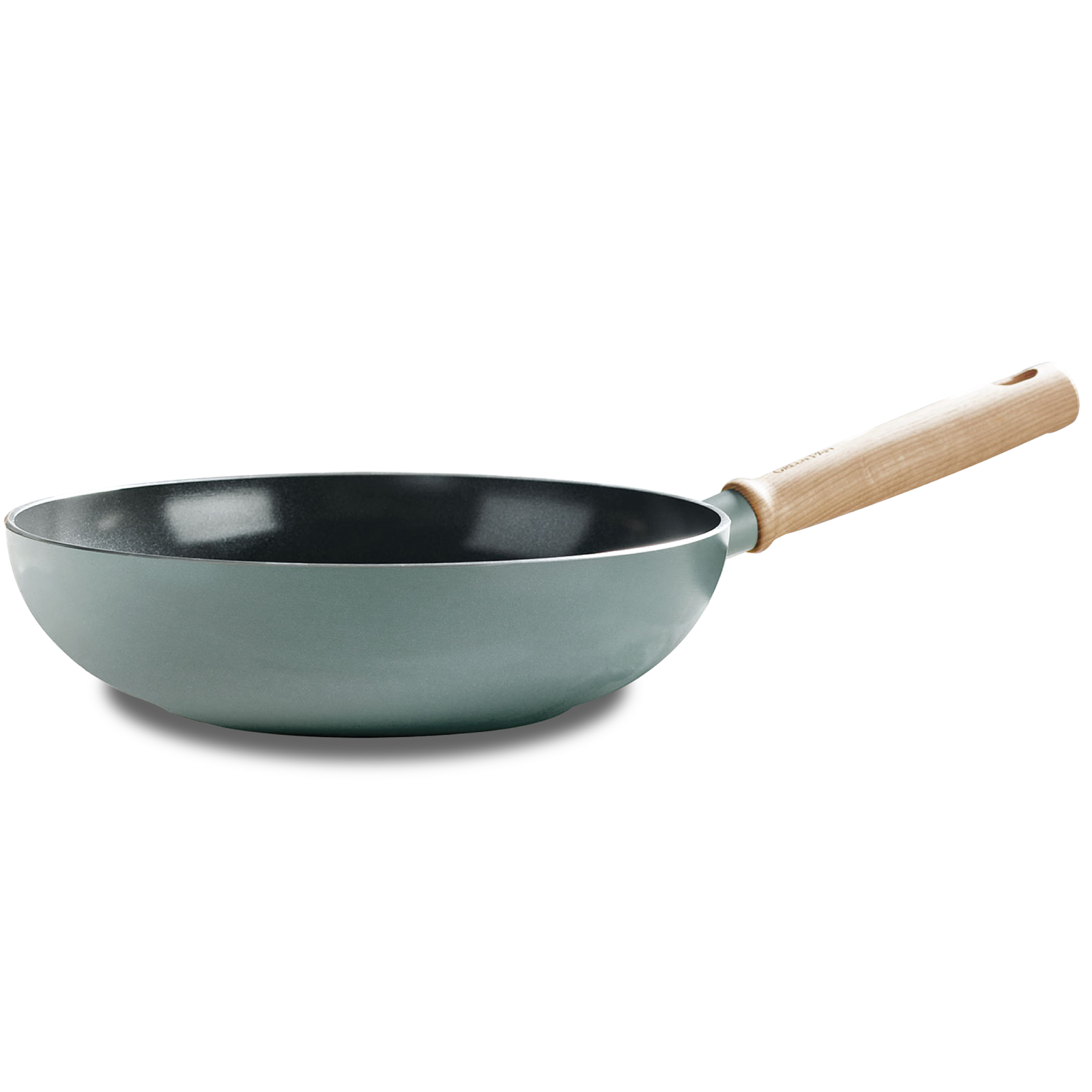 greenpan-mayflower-wok-28-cm-base-paisse-en-aluminium-forg-rev-tement-thermolon- image 1