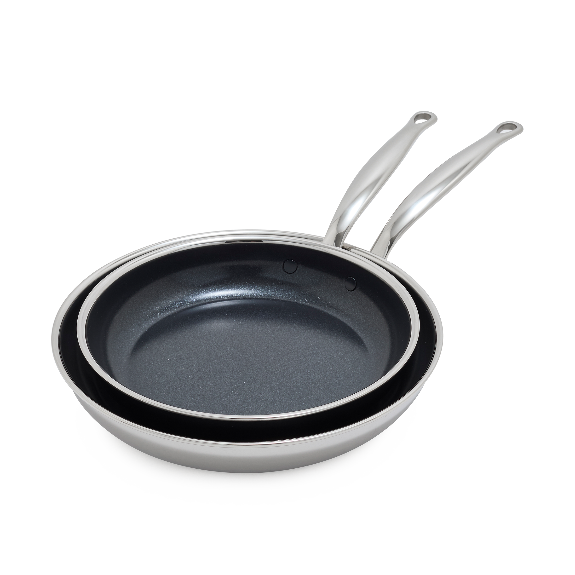 greenpan-premiere-set-de-2-pi-ces-en-acier-inoxydable-3-couches-po-les-professio image 1