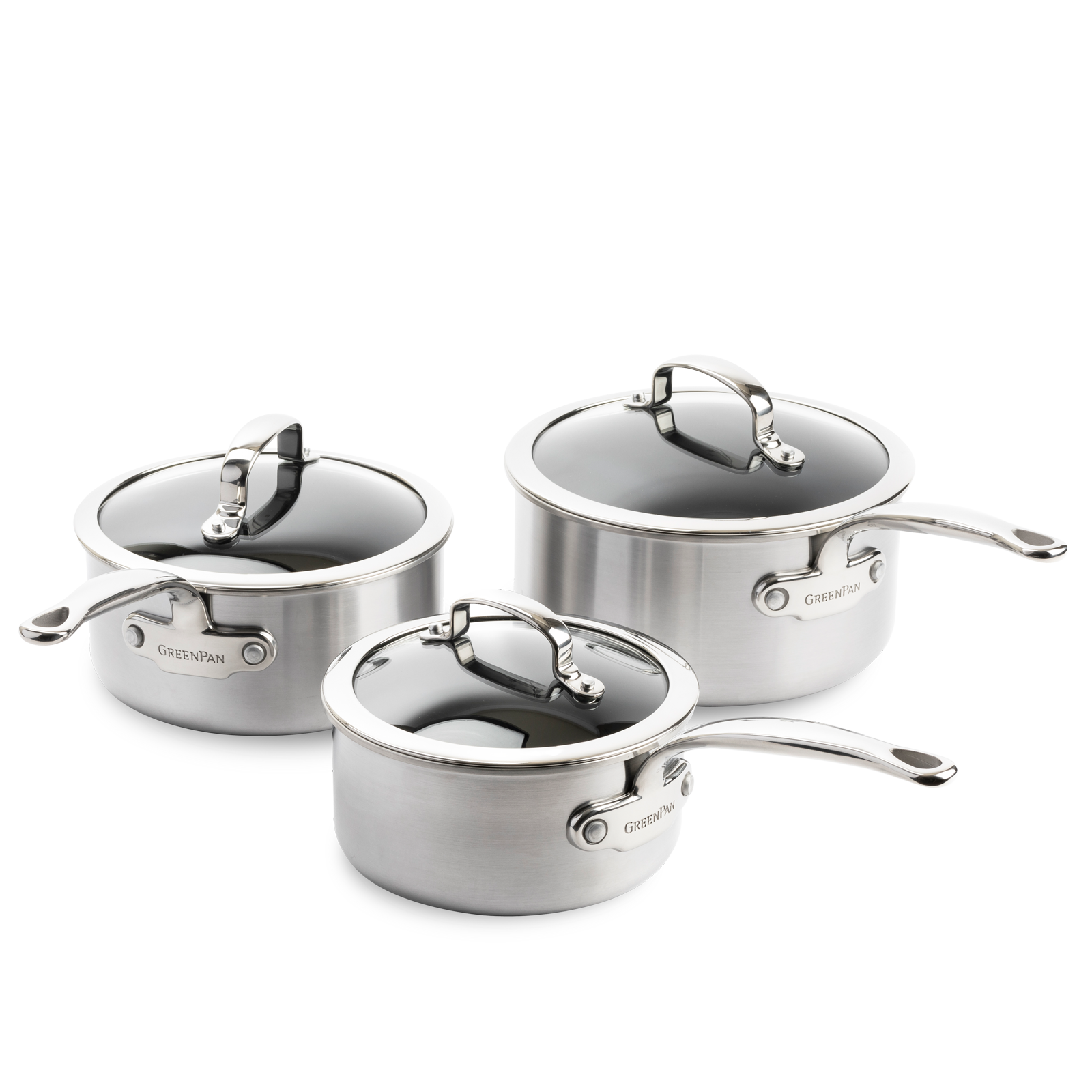 greenpan-premiere-set-de-6-casseroles-inox-professionnel-3-couches-technologie-e image 1