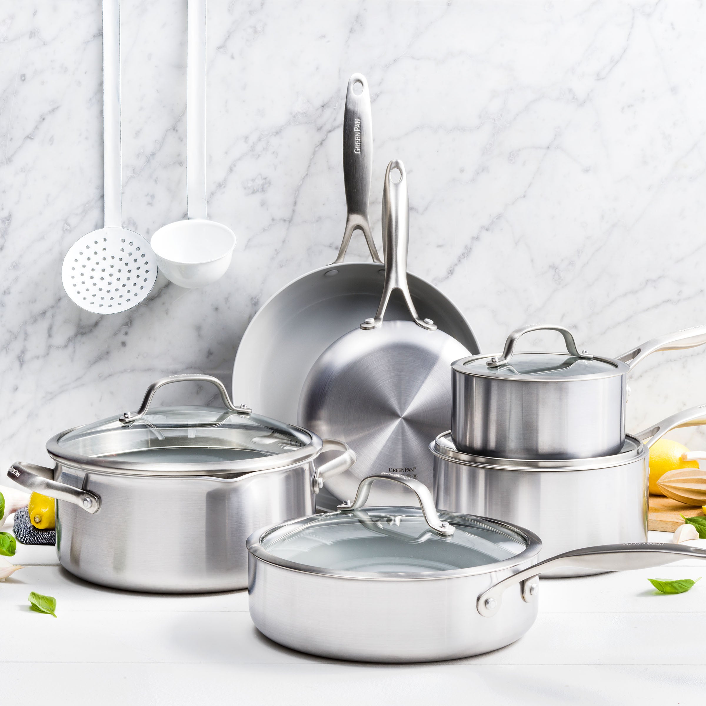 greenpan-venice-pro-evershine-wok-30-cm-avec-couvercle-inox-3-couches-anti-d-col image 5