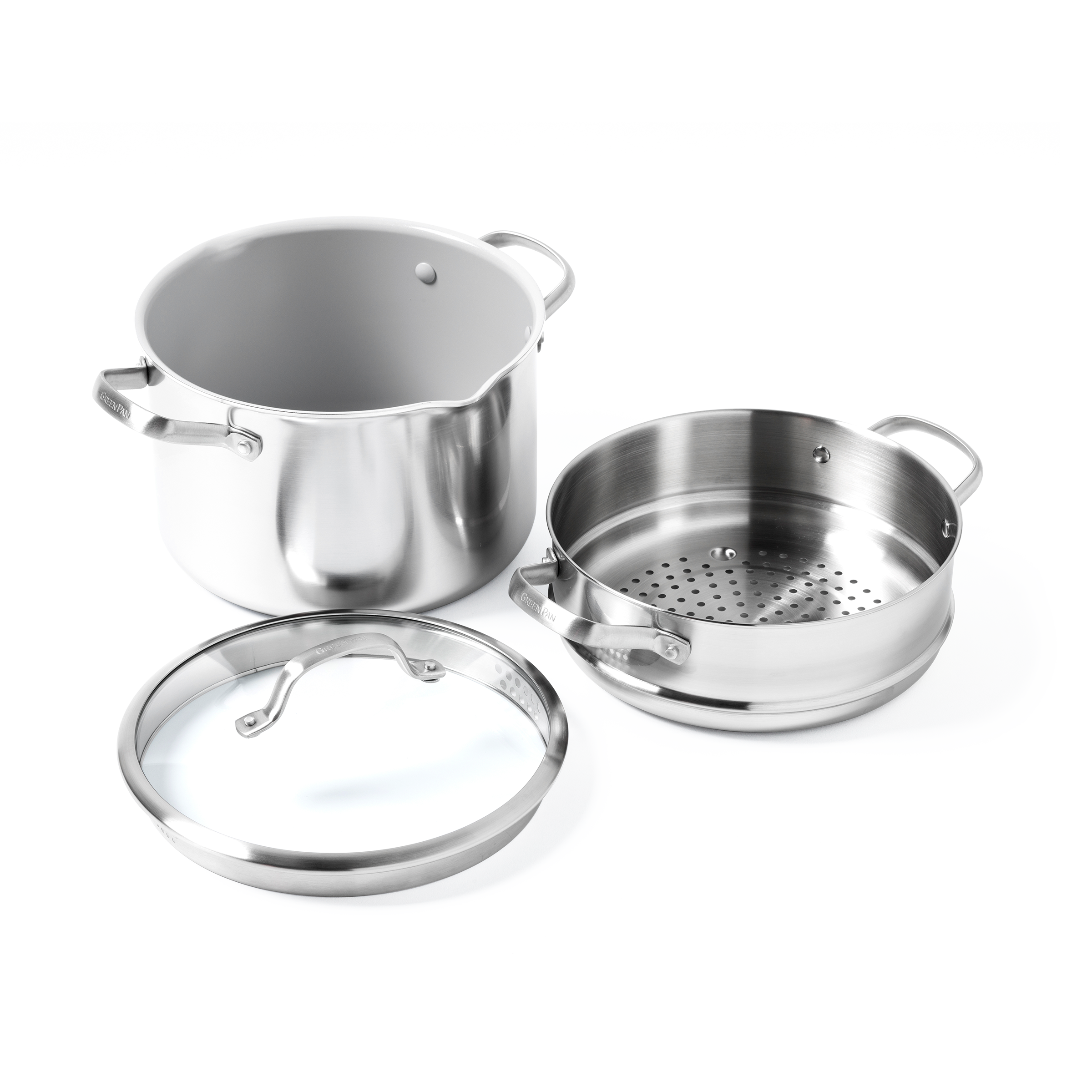 greenpan-venice-pro-evershine-set-multi-cuiseur-en-acier-inoxydable-3-couches-te image 1