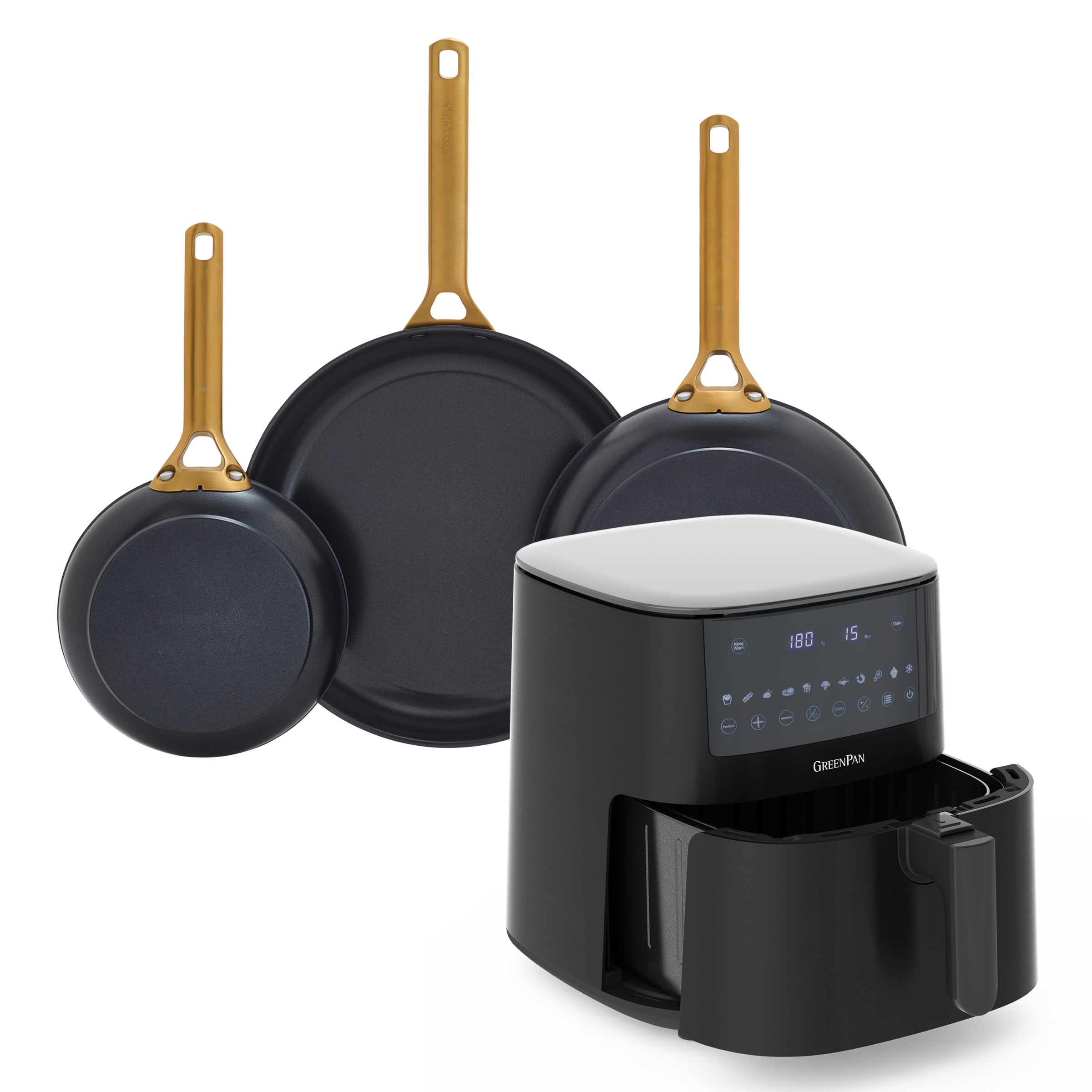 greenpan-padova-black-gold-ensemble-de-casseroles-et-po-les-antiadh-sives-c-rami image 1