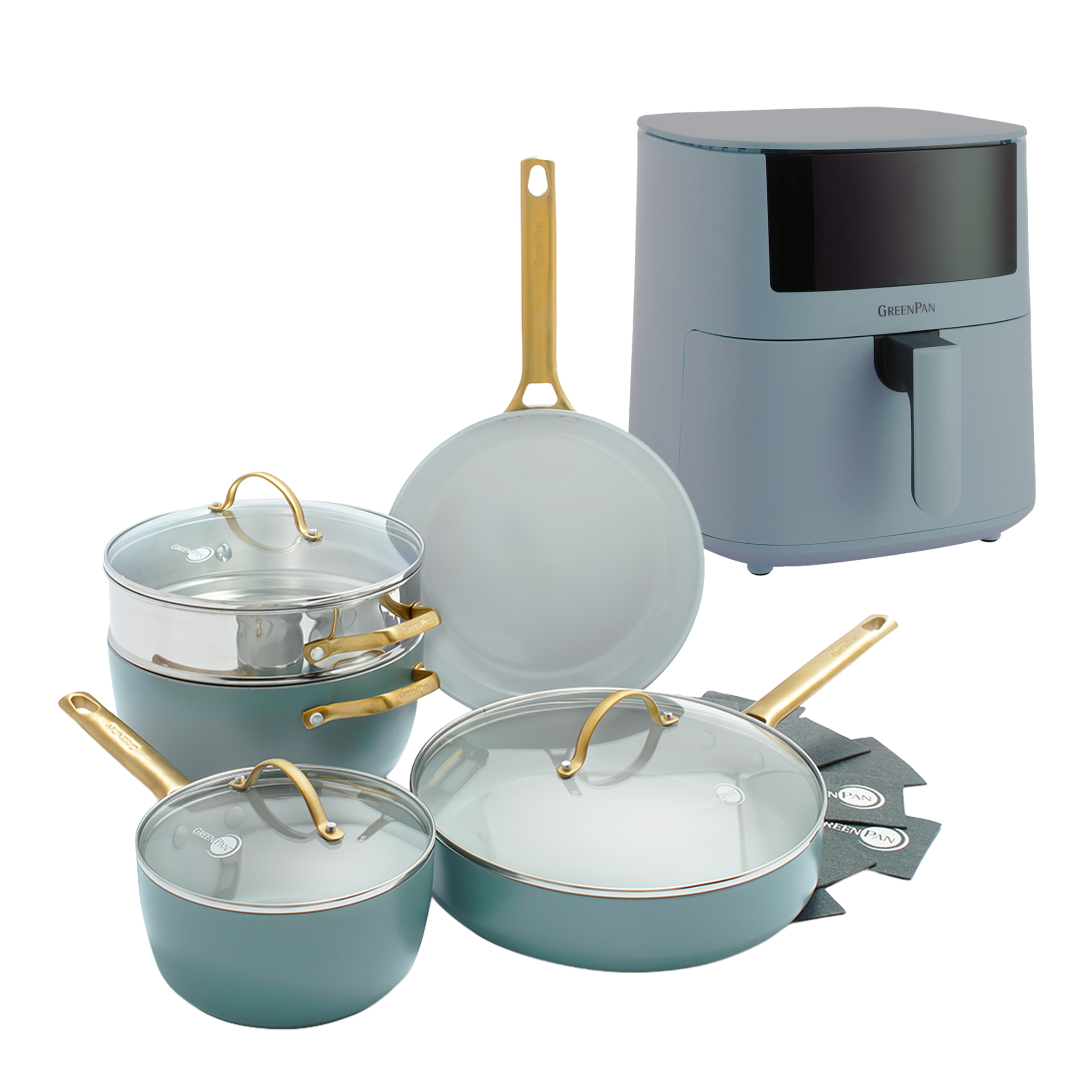 greenpan-padova-smokey-blue-ensemble-11-pi-ces-casseroles-aluminium-forg-inducti image 1