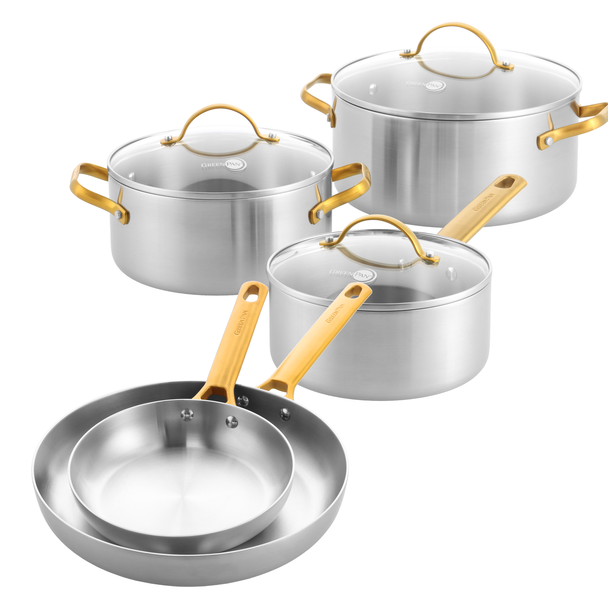 greenpan-padova-reserve-set-de-cuisson-8-pi-ces-en-acier-inoxydable-3-couches image 1