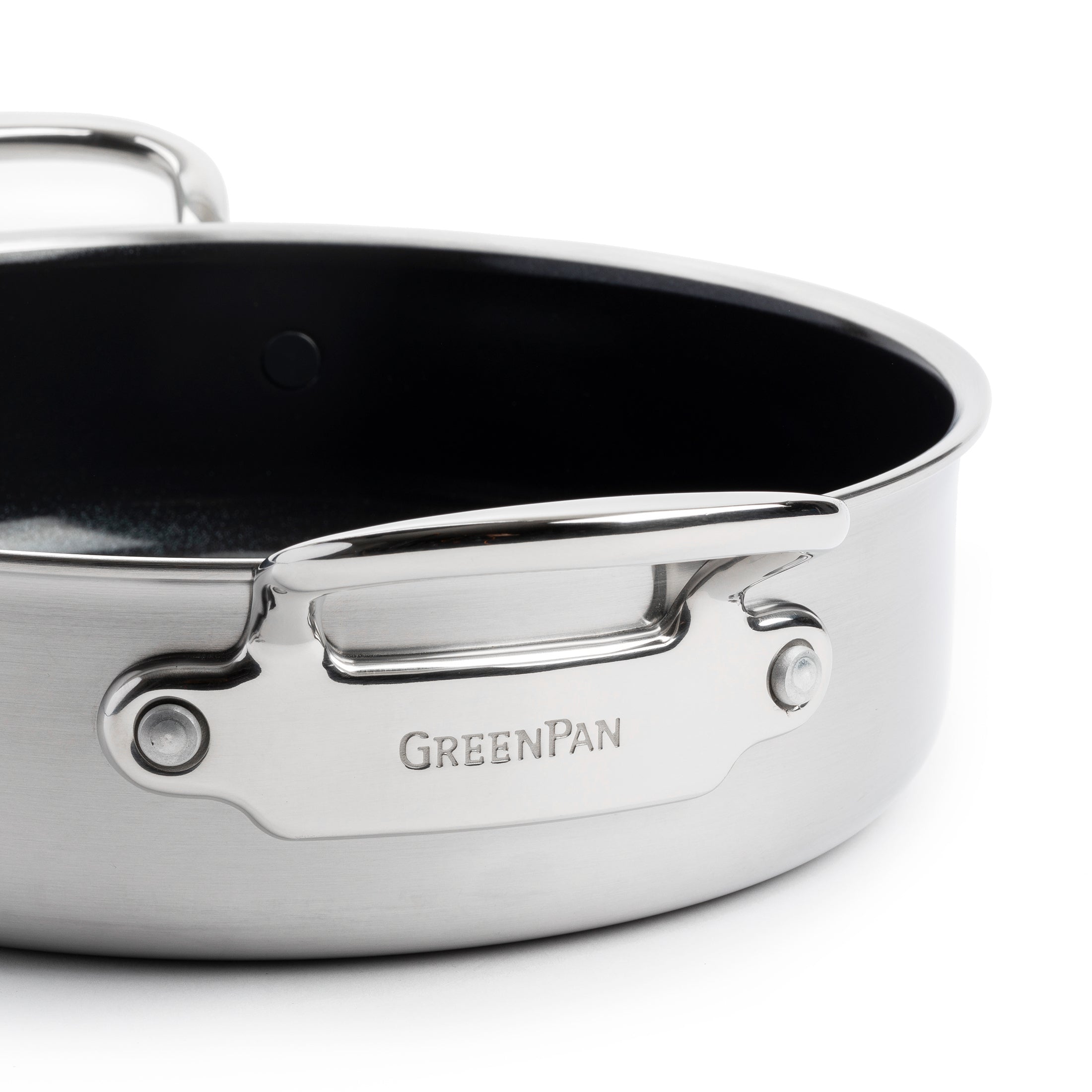 greenpan-premiere-sauteuse-26-cm-en-acier-inoxydable-3-couches image 3