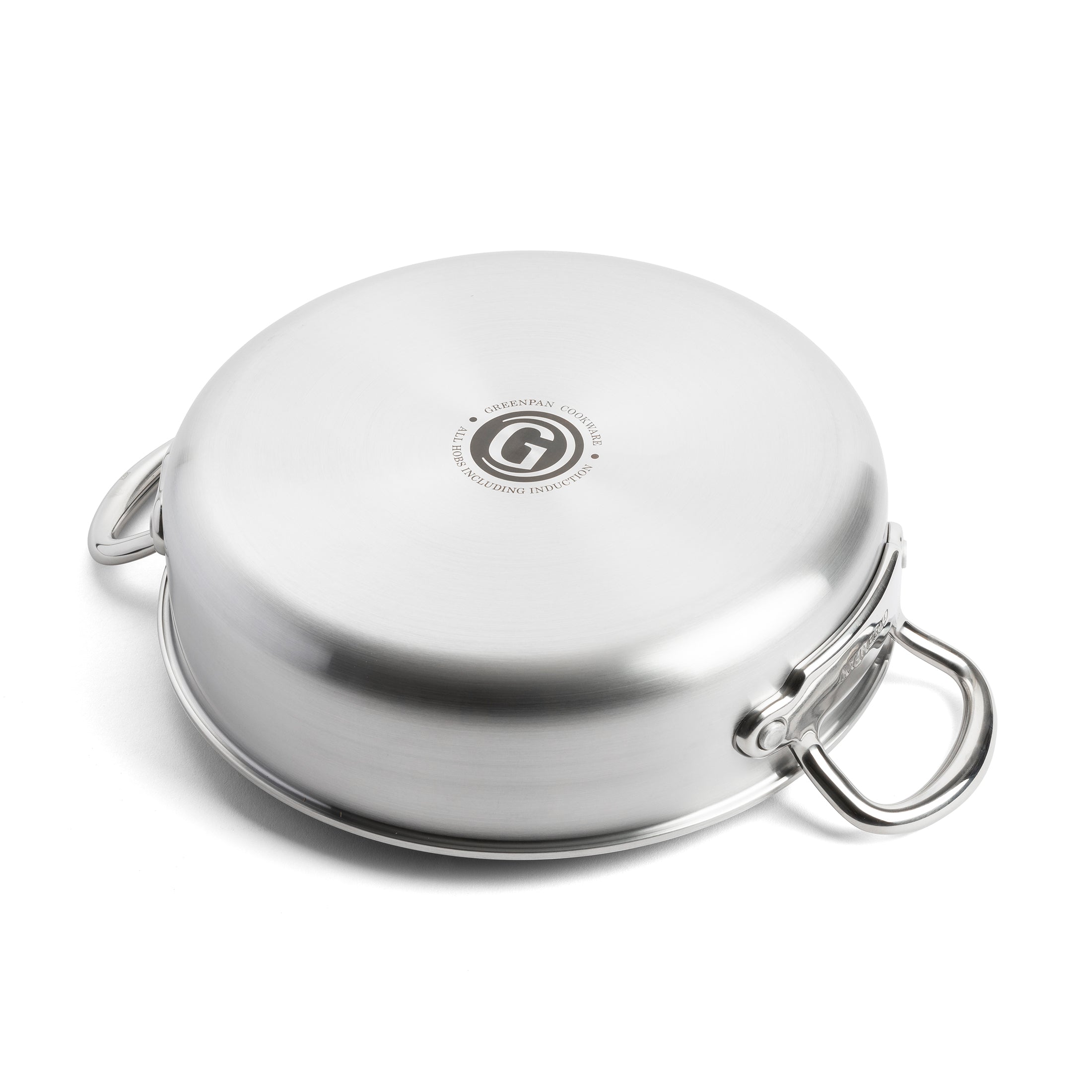 greenpan-premiere-sauteuse-26-cm-en-acier-inoxydable-3-couches image 4
